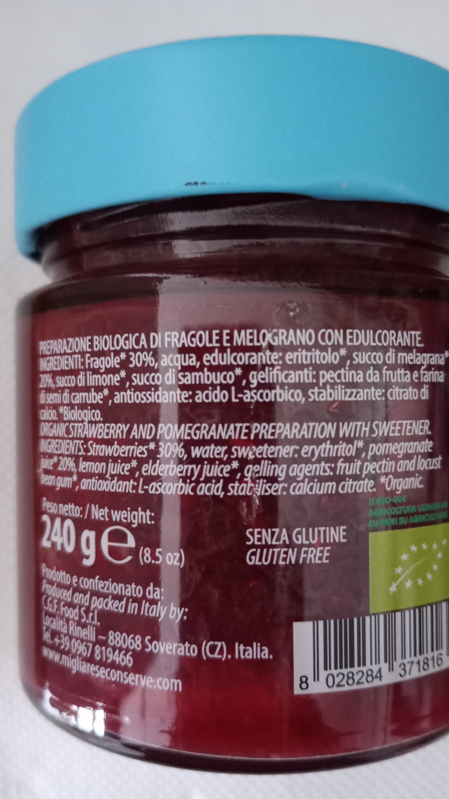 Marmellata di fragole e melograno