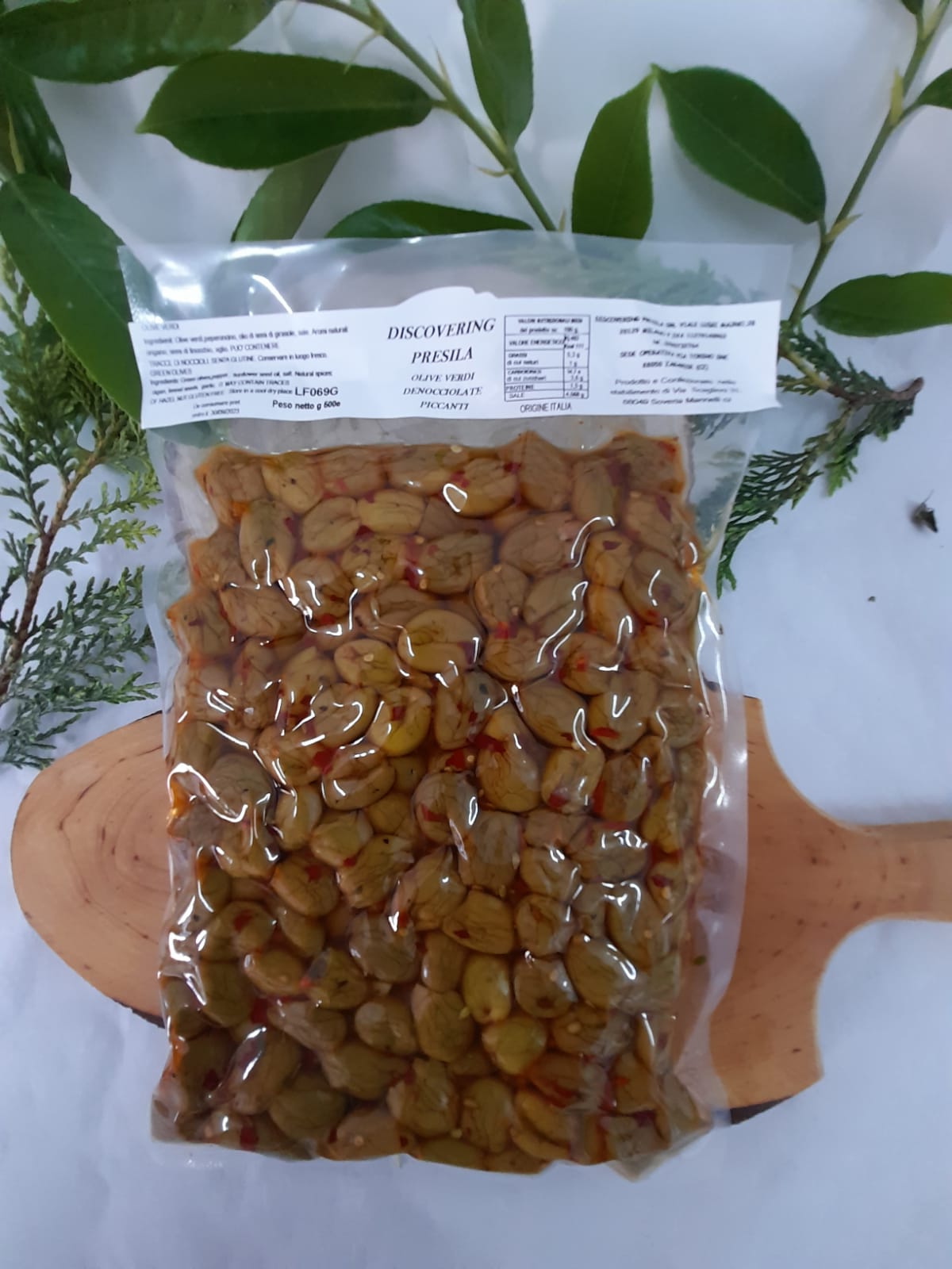 Olive verdi denocciolate Piccanti da 500g
