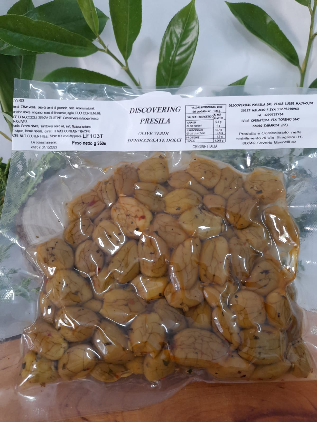 Olive verdi denocciolate Dolci da 250g