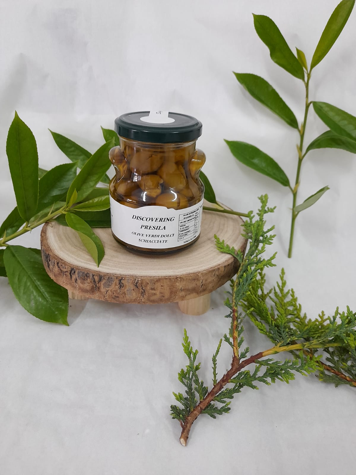 Olive Verdi Schiacciate