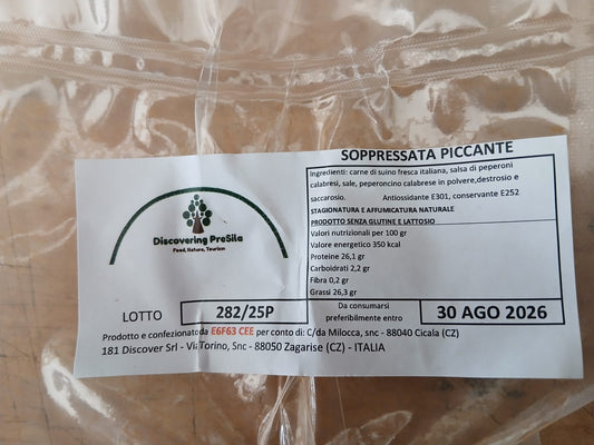 Soppressata Nostrana da circa 350g