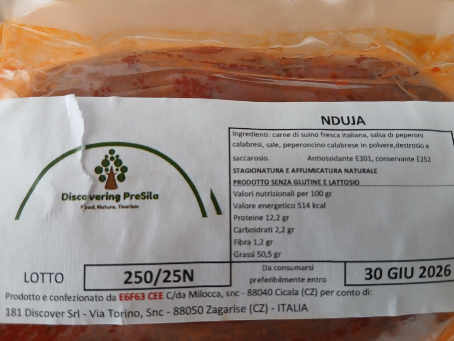 ‘Nduja da circa 400g