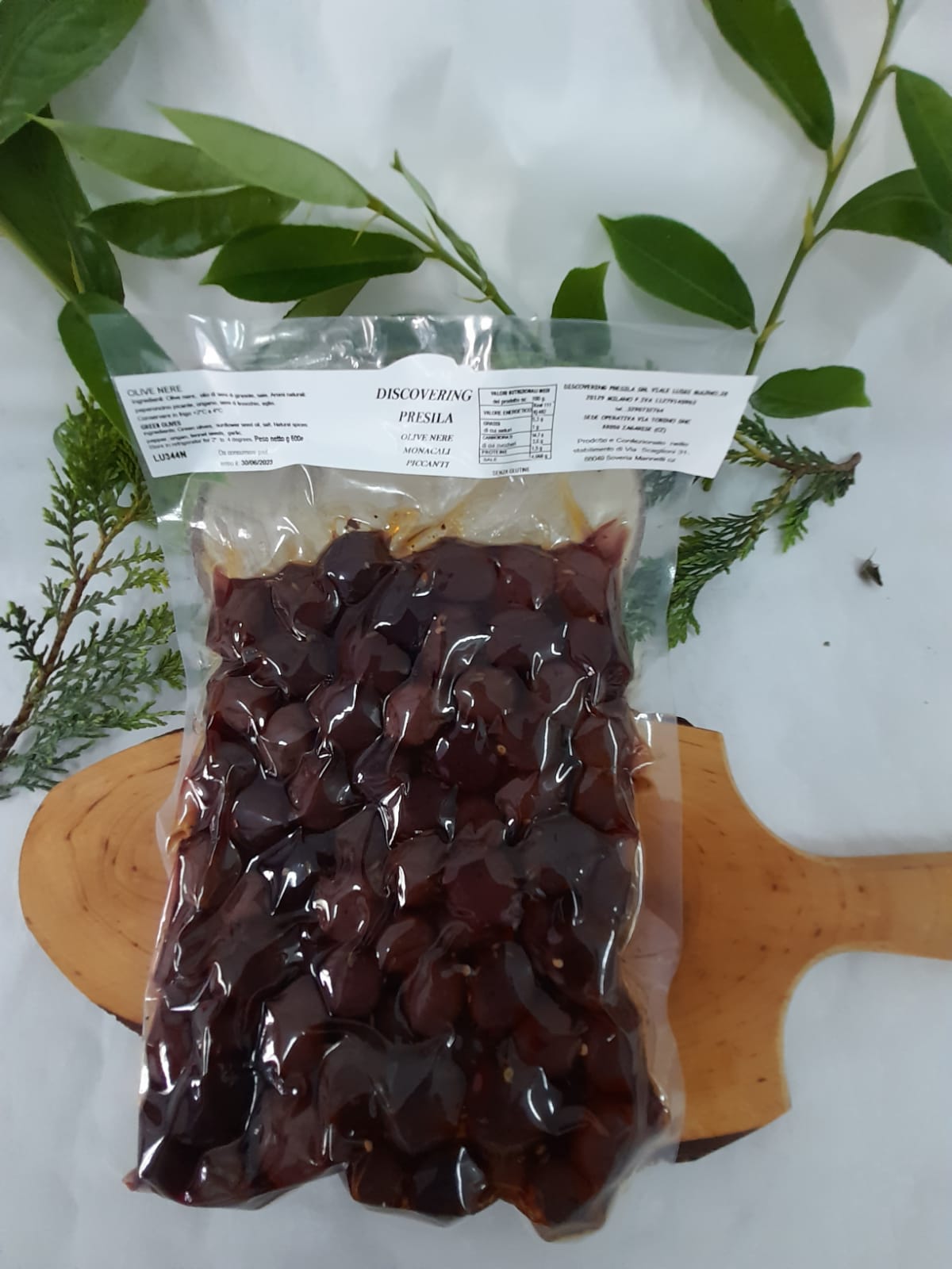 Olive nere monacali piccante da 500g
